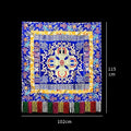 Tibetan Cross Vajra Embroidered Offering Cloth