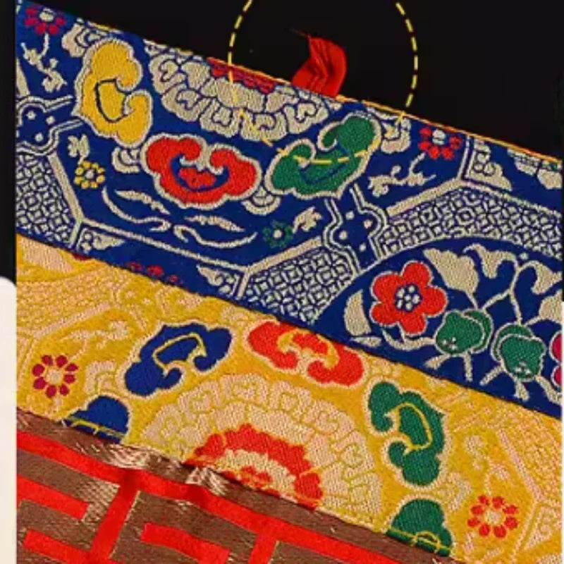 Handmade Embroidery Tablecloths Temples Buddhist Halls Homes Sacrificial Worshiping Buddha Decorative Tablecloths Door Curtain