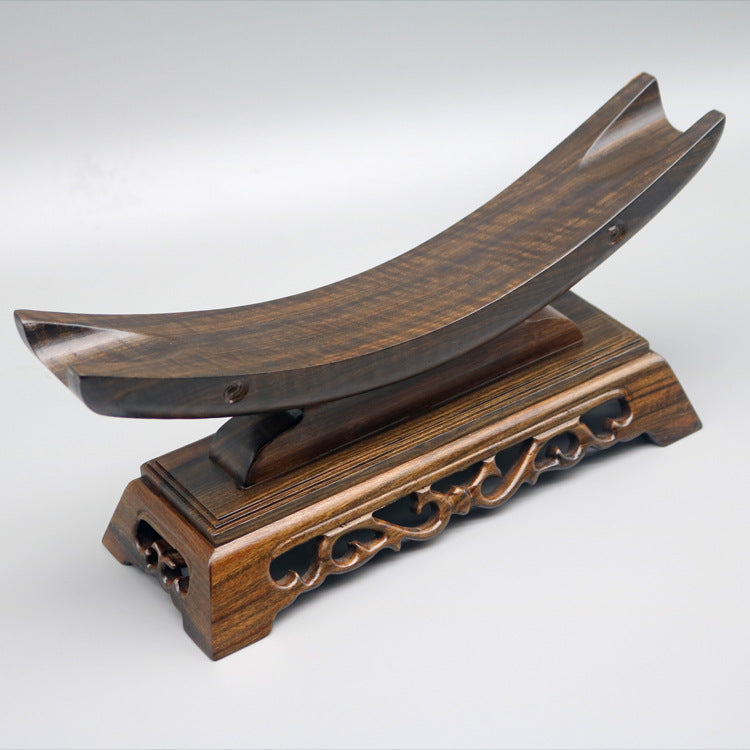 Ruyi Ivory and Solid Wood Carved Sword Rack