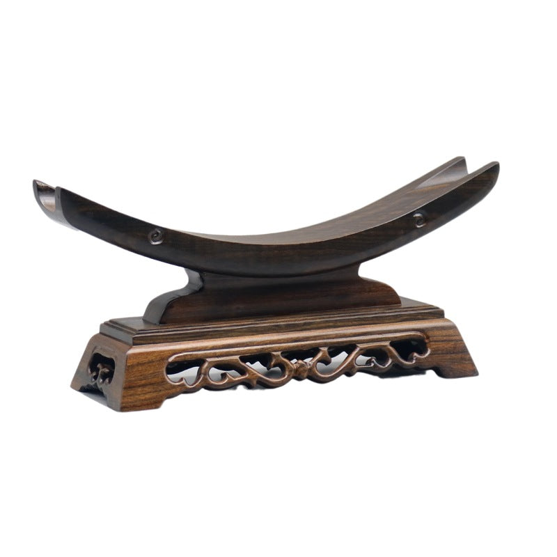 Ruyi Ivory and Solid Wood Carved Sword Rack