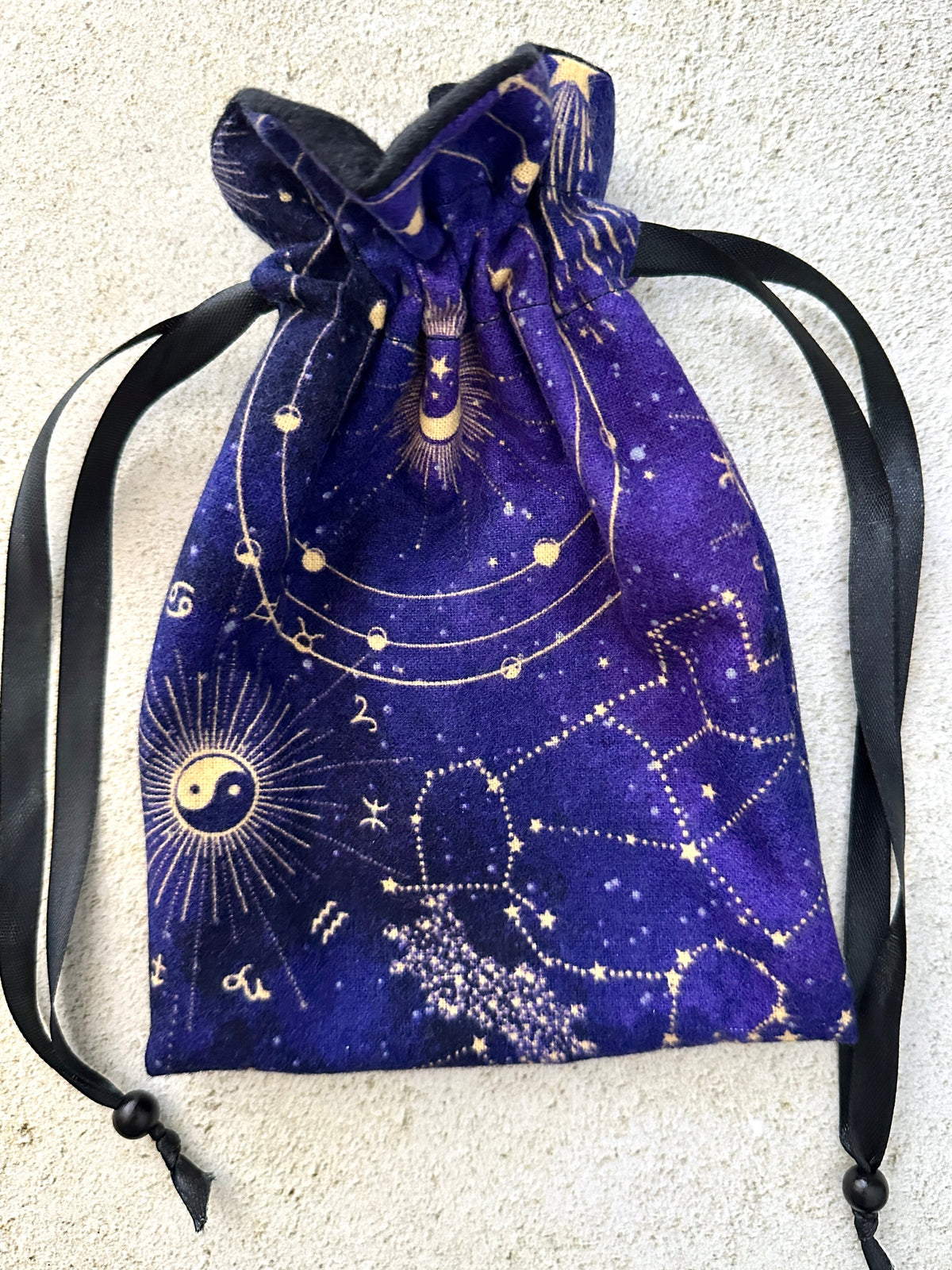 Purple Constellation Tarot Card Bag – Witchy Gift for Tarot Readers & Astrology Lovers