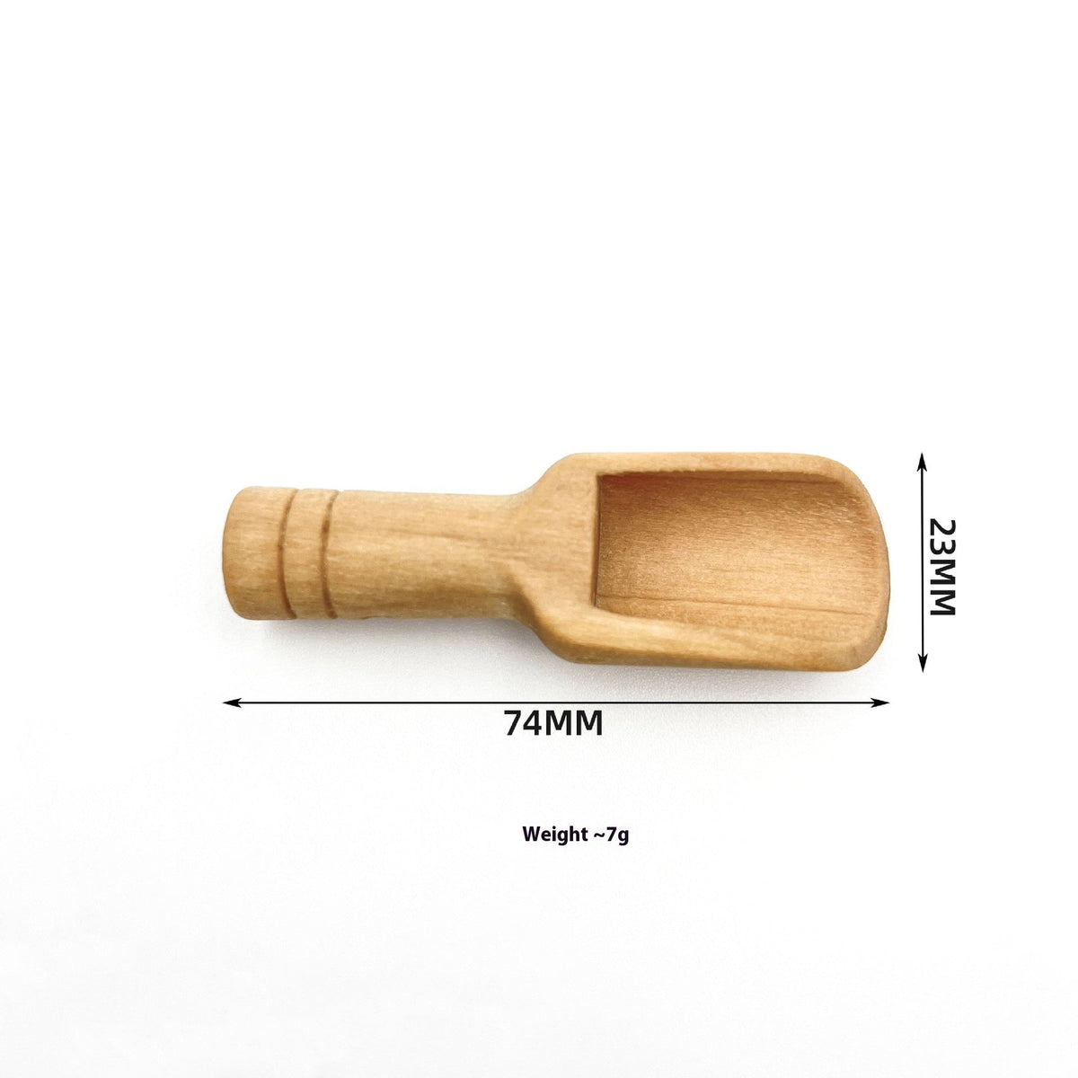 Chinese Solid Wood Bath Salts Camellia Wooden Spoon