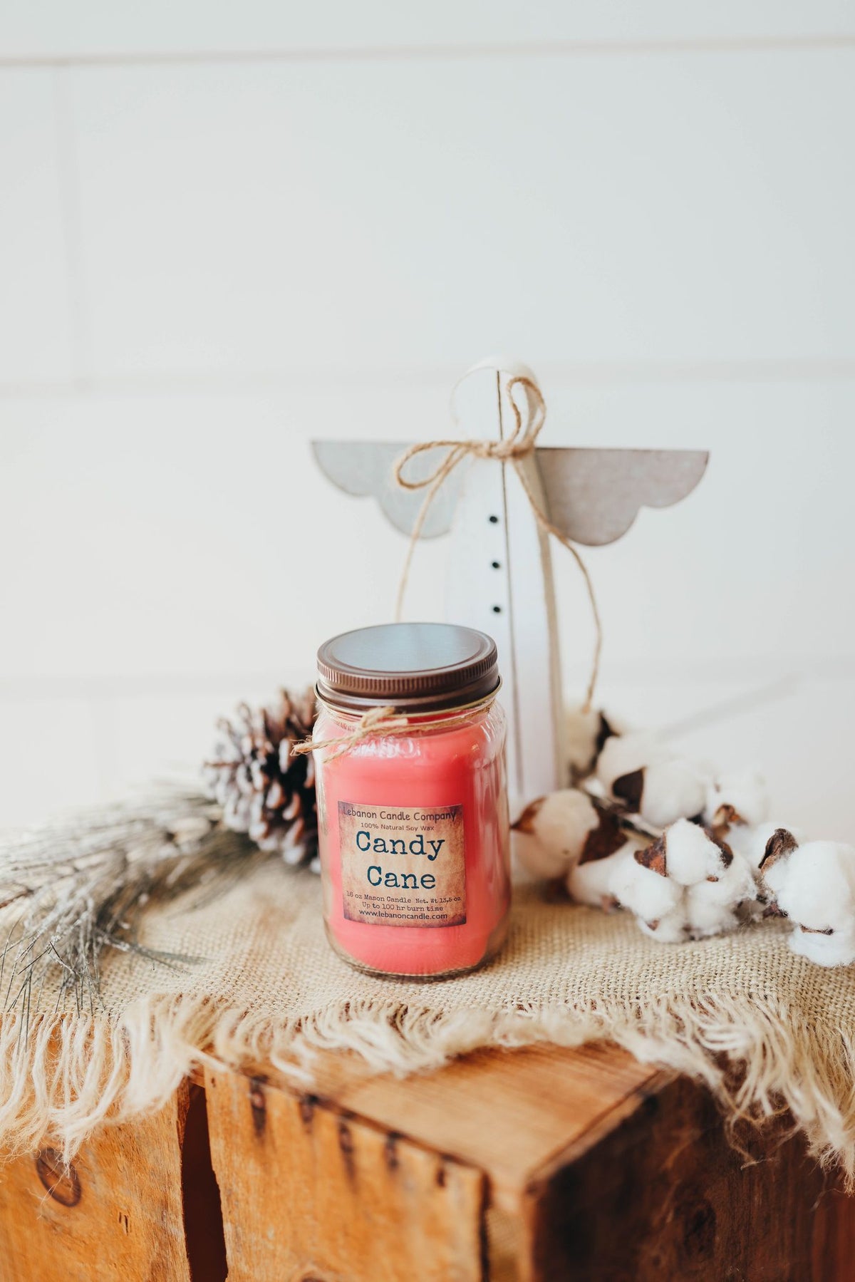 Candy Cane Candle