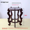 Solid Wood Asian Flowerpot Base