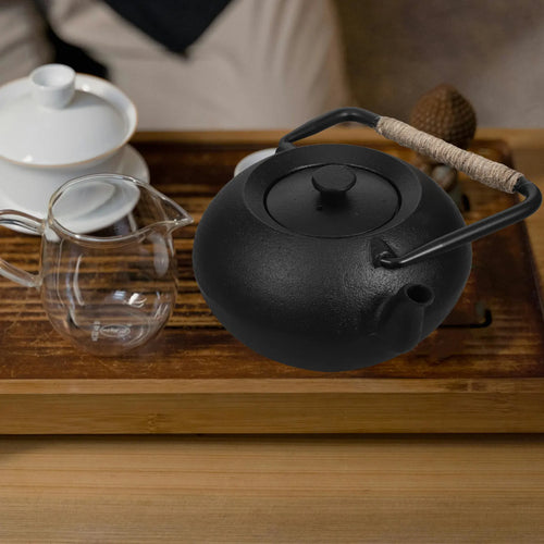 600ml Japanese Cast Iron Tetsubin Teapot – Stovetop Tea Kettle with Infuser