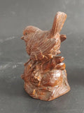 Boxwood Magpie Netsuke Figurine – Chinese Collectible Miniature