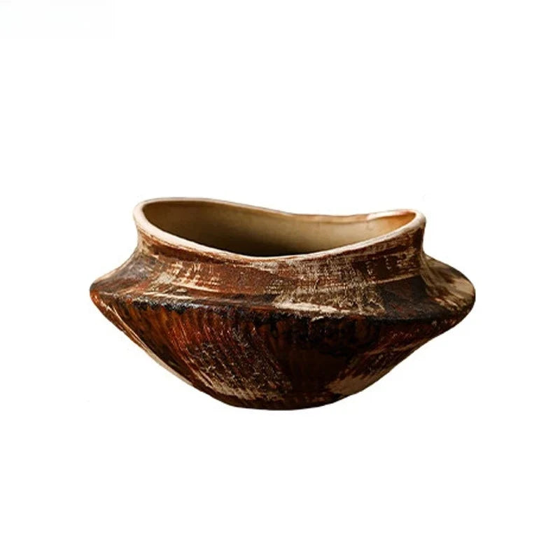 Wabi-Sabi Ceramic Ikebana Flower Vase & Centerpiece