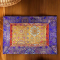 Tibetan Style Five-color Colorful Tablecloth Double-layer Thickened Table Mat Fabric Tablecloth Pattern Brocade Household Office