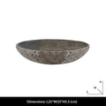 Modern Wabi-Sabi Silver Grey Travertine Tray
