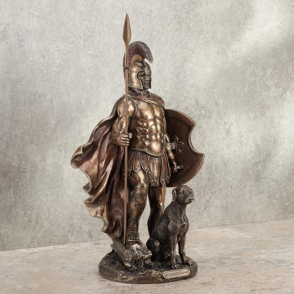 Odysseus Hero of the Odyssey & Argus Figurine