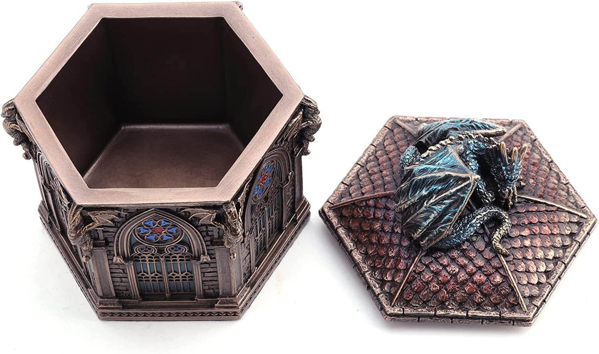 Resting Cathedral Dragon Trinket Box