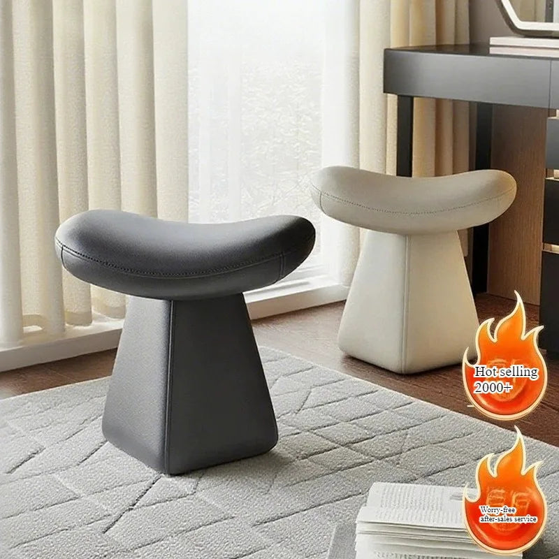 Light Luxury Upholstered Vanity Stool – Elegant Makeup Chair & Piano Bench