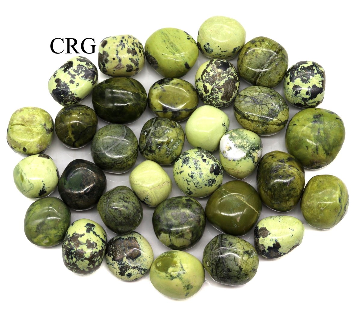 Tumbled Serpentine / 25-35mm AVG - 1 LB. LOT