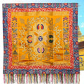 Handmade Embroidery Tablecloths Temples Buddhist Halls Homes Sacrificial Worshiping Buddha Decorative Tablecloths Door Curtain