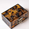 4" Old Hawksbill Turtle High Relief Long Box Amulet