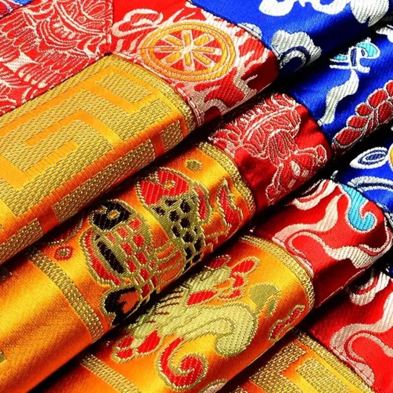 Tibetan Cross Vajra Embroidered Offering Cloth