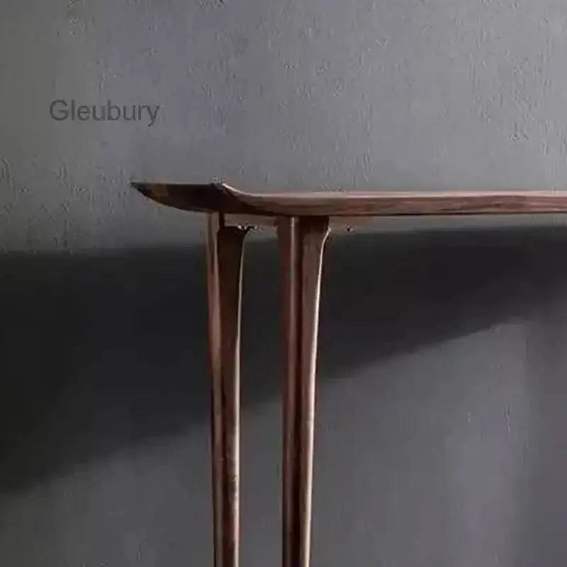 Chic Mid-Century Chinese Slender Console Table – Retro Entryway & Foyer Accent Table