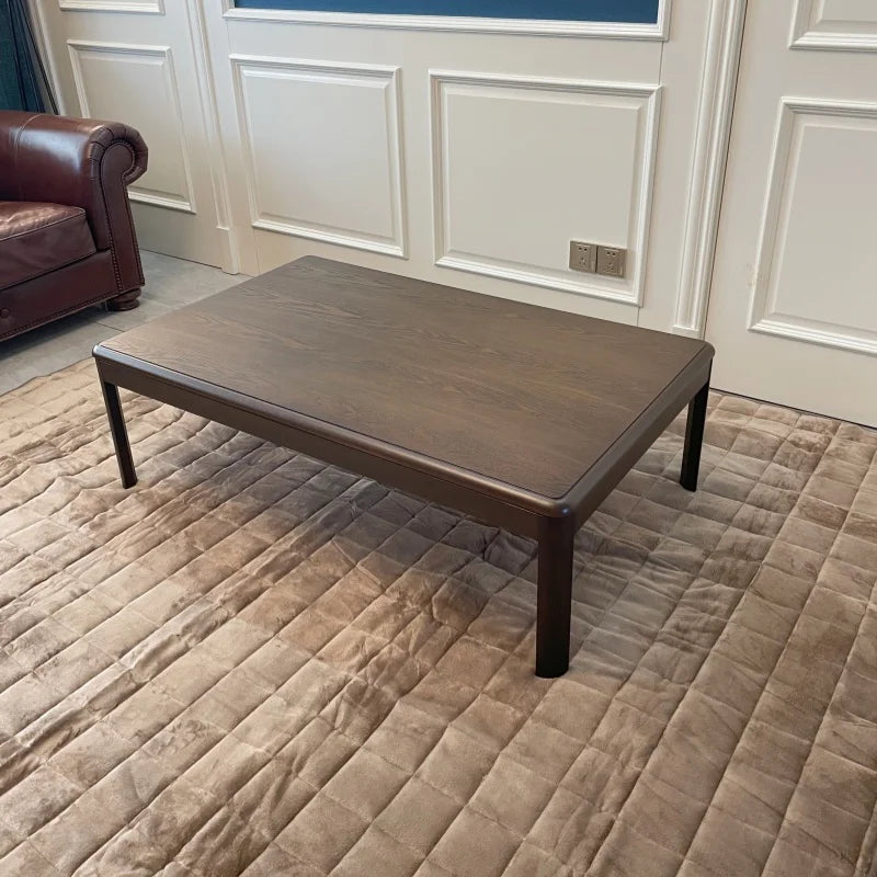 4-Piece Japanese Kotatsu Table Set – Winter Heating Table with Futon, Carpet & Under-Table Heater