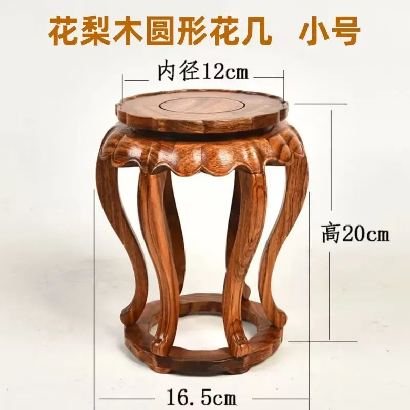 Solid Display Stand Base Wooden Pedestal for Figurines Vase Bonsai Home Wedding Decor Display