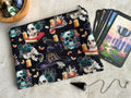 Witchy Tarot Card Bag With Zipper - Tarot Deck Storage Bag