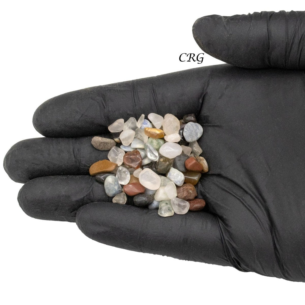 Tumbled Mixed Gemstone Chips (8mm ) (1 Pound)