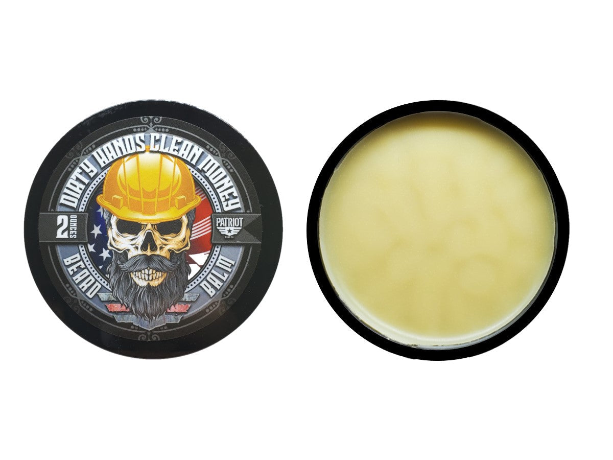 Dirty Hands Clean Money Beard Balm Leather and Oakmoss