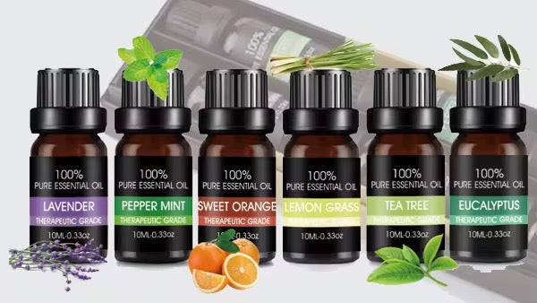 Best 6 Blends Essential Oils Set | Aromatherapy Diffuser Blends Oils for Sleep, Mood, Breathe, Temptation, Feel Good, Stress Relief