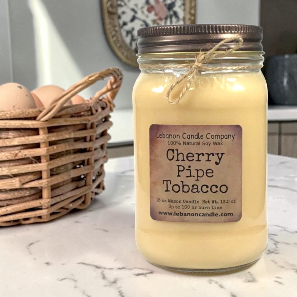 Cherry Pipe Tobacco Candle