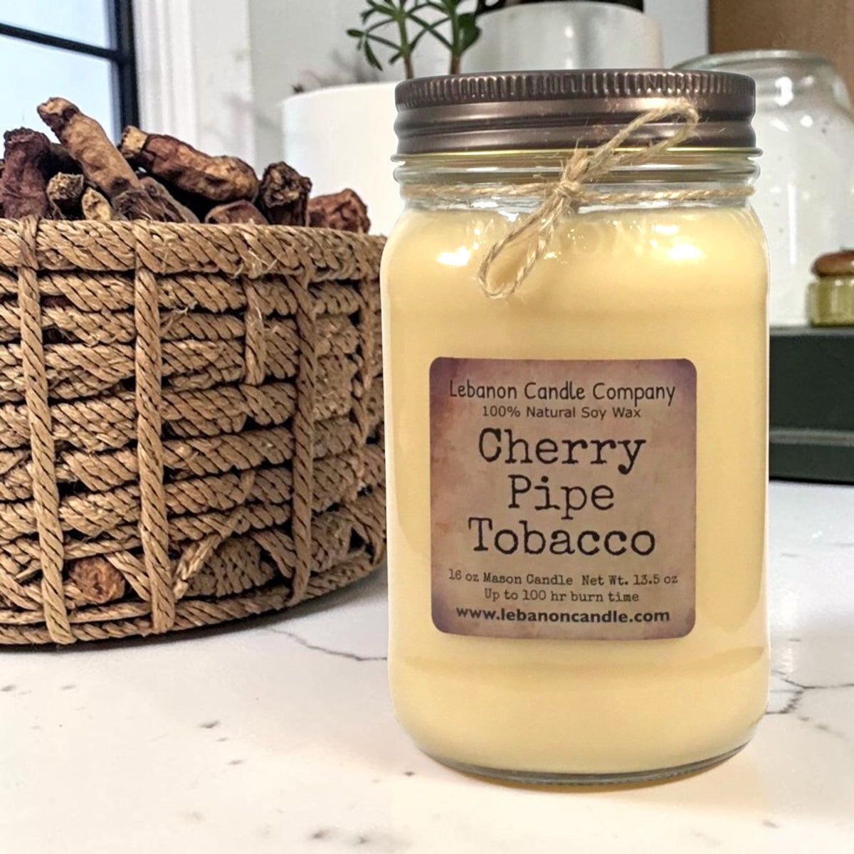 Cherry Pipe Tobacco Candle