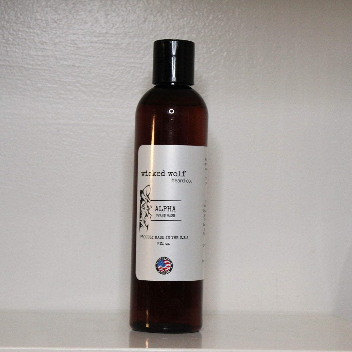 Wicked Wolf Alpha Beard Wash | Deep Cleaning Beard Wash with Tobacco & Vanilla