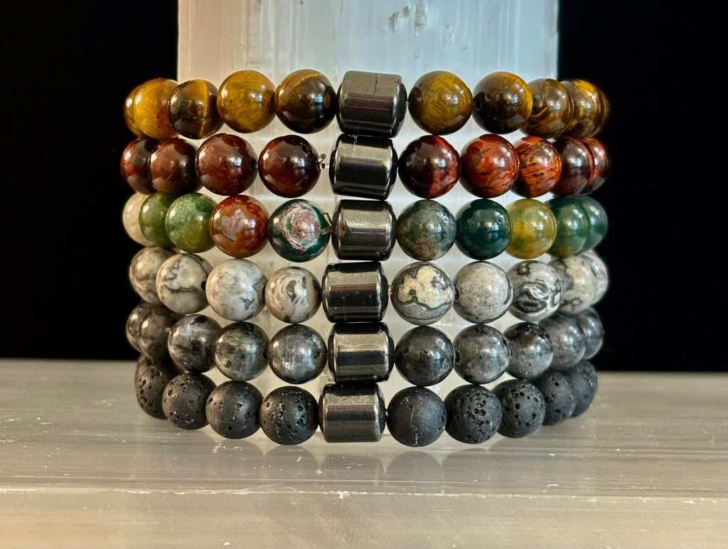 Earth Energy Collection – 6 Choices - Beaded Bracelets for Medium Wrists