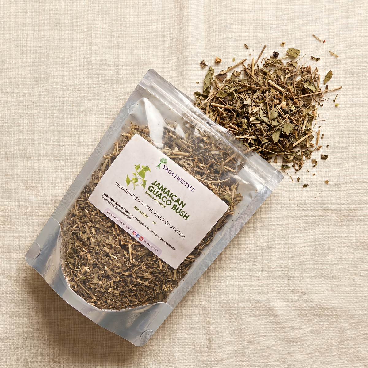 Jamaican Guaco Mikania (Wildcrafted, Air-Dried, Dr Sebi Approved Alkaline Herb)