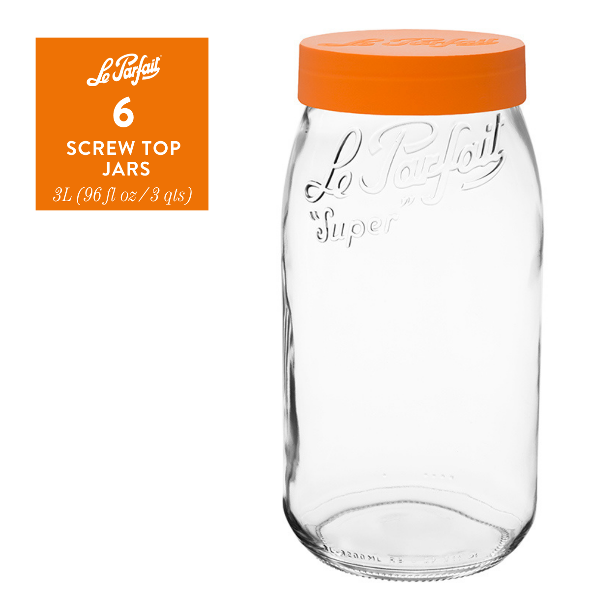 Le Parfait Screw Top Jars - Wholesale