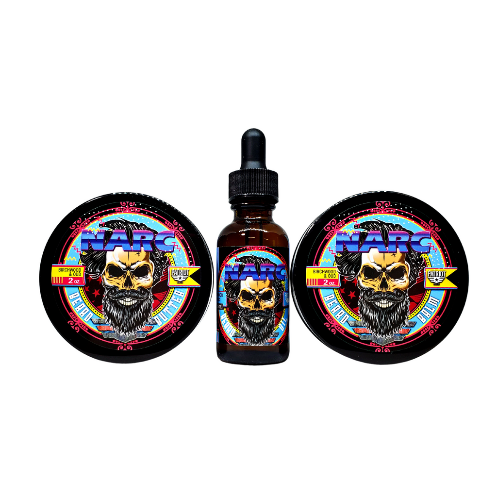 NARC Beard Bundle Balm/Butter/Oil/Natural Soap