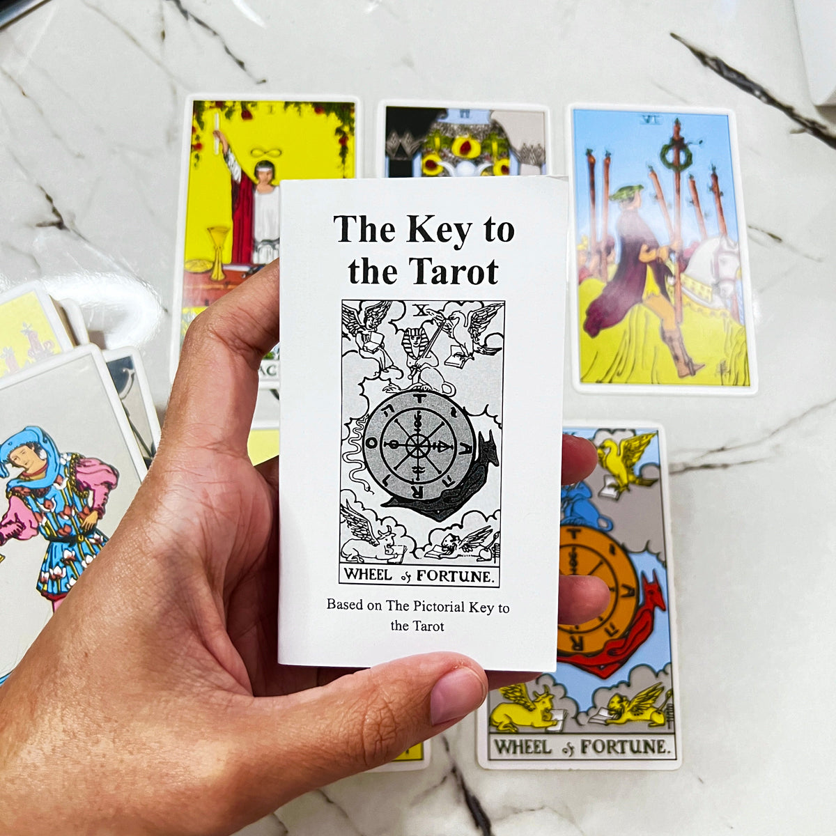 Classic Rider Waite Tarot Deck of 78 Cards with Guidebook
