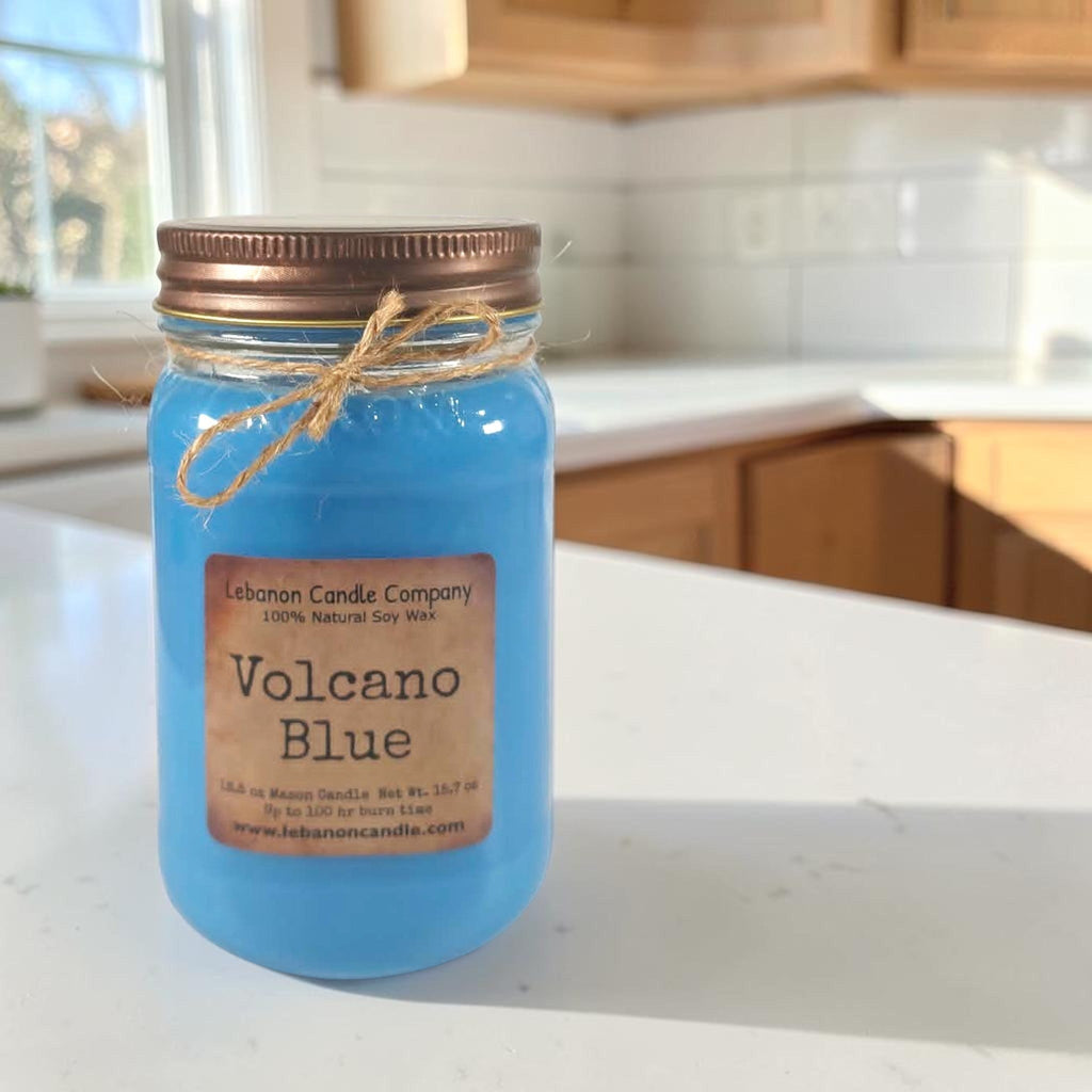 Volcano Blue Candle