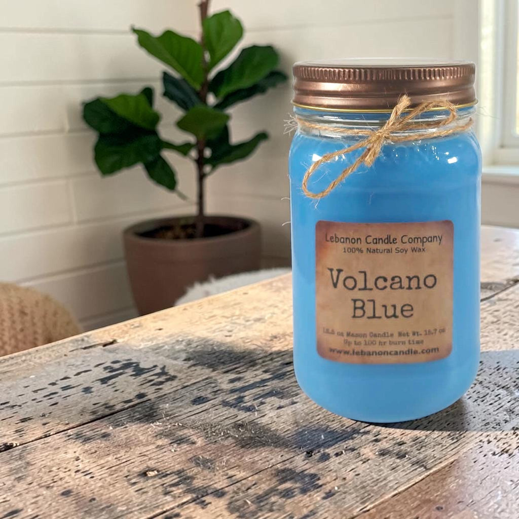 Volcano Blue Candle