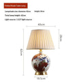 New Chinese-style All-copper Ceramic Table Lamp