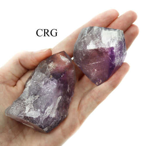 Amethyst Top Polished Point with Cut Base (2 Kilograms) Mixed Sizes Bulk Wholesale Lot Crystal Gemstones