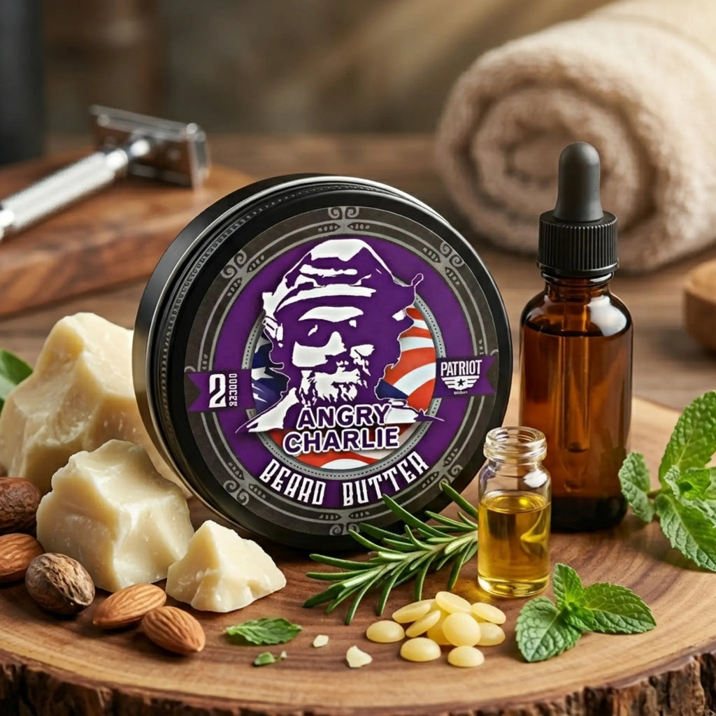 Angry Charlie 2oz Beard Balm Vanilla and Cedarwood Cologne