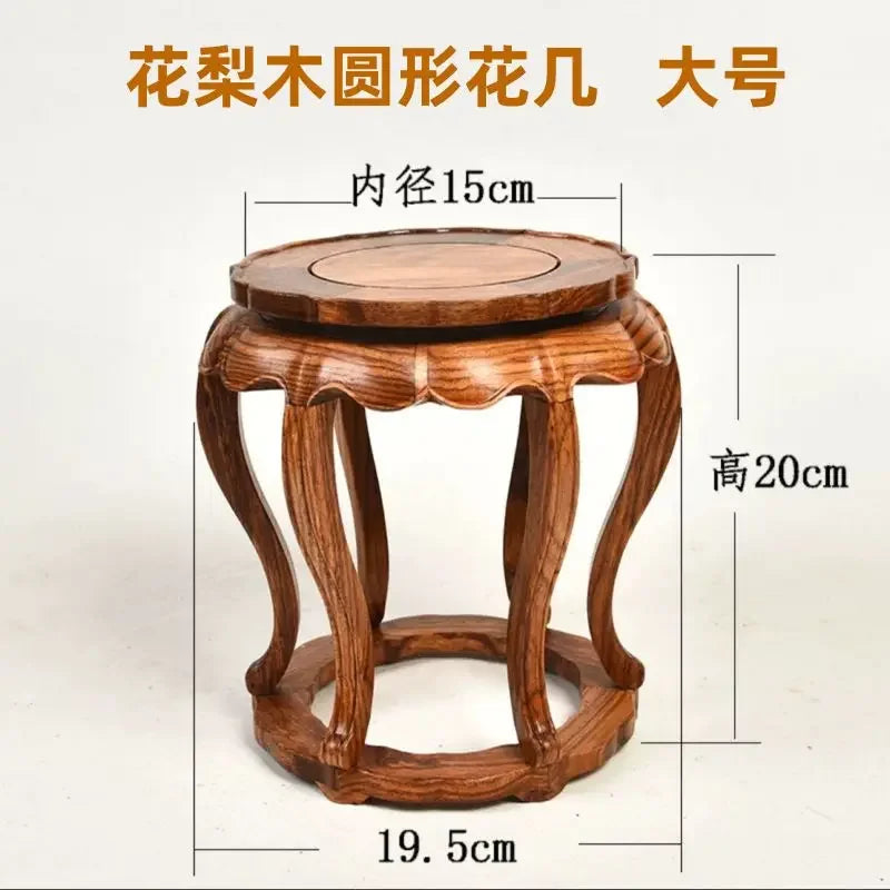 Solid Display Stand Base Wooden Pedestal for Figurines Vase Bonsai Home Wedding Decor Display