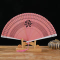 New Chinese Super Fairy Lotus Small Fan Hanfu Qipao Women's Hollow Fan Wedding Photography Props Folding Fan