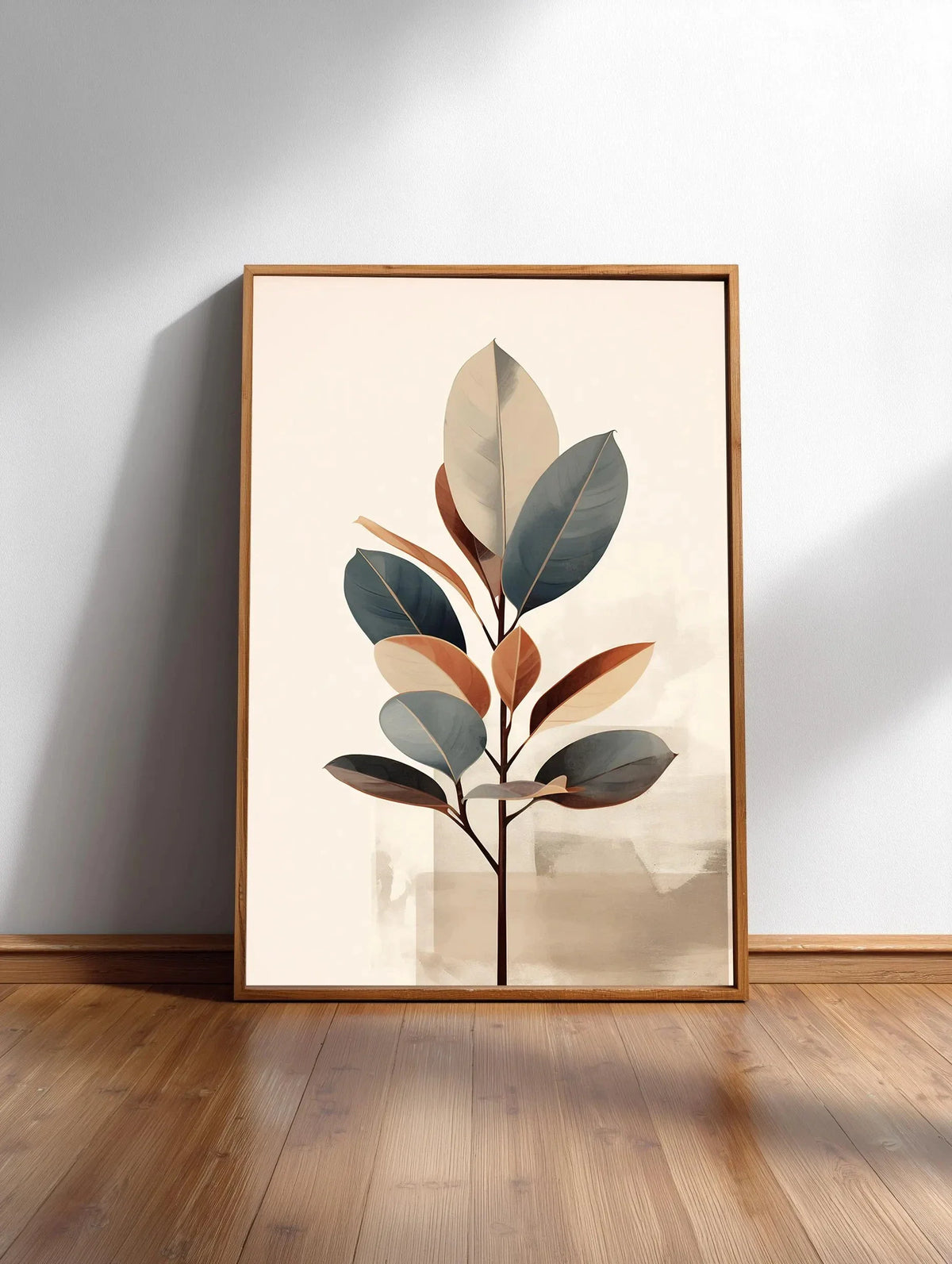 Minimalist Japanese Bamboo Forest & Crane Zen Wall Art Print
