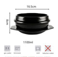 Classic Korean Dolsot Ceramic Stone Bowl Pot – Sizzling Bibimbap & Soup Cookware