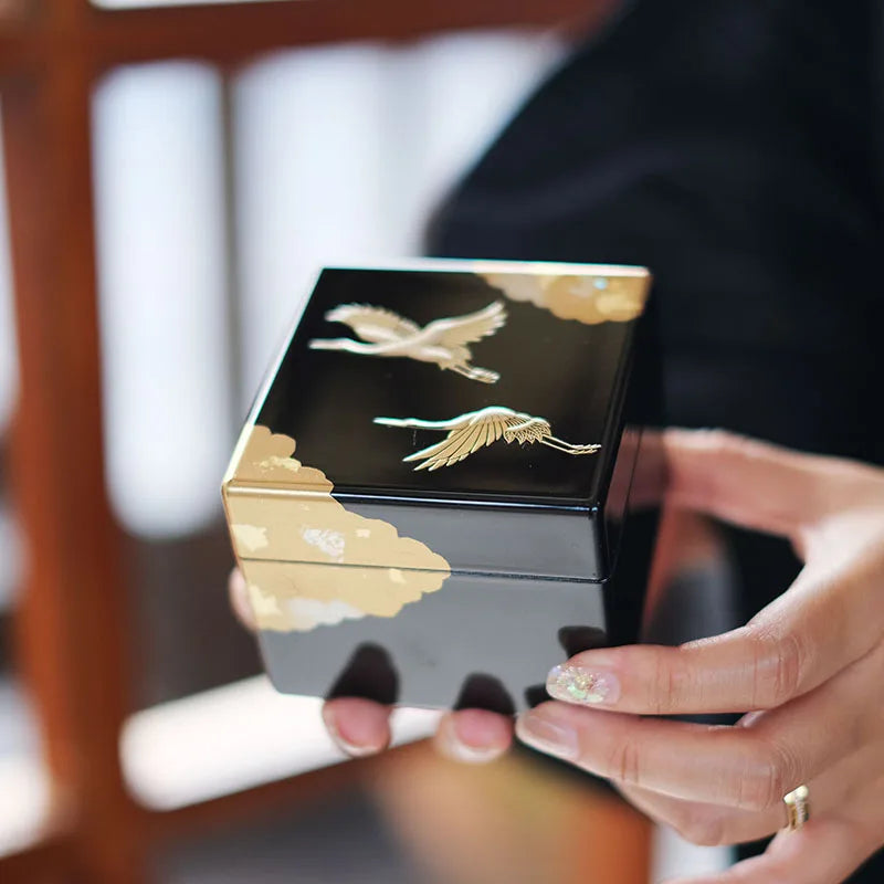 Japanese Yamanaka Lacquerware Jewelry Box – Small Bracelet & Ring Storage