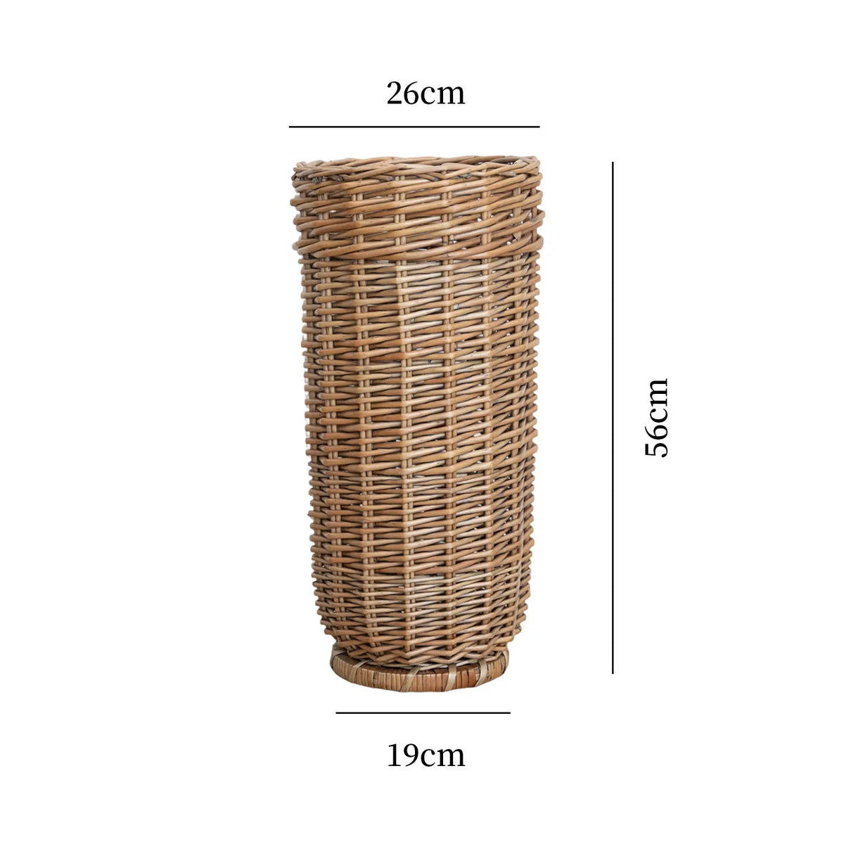 Vintage Handwoven Umbrella Stand Rustic Office and Studio Organizer for Scrolls/Art Supplies Multi Functional Home Storage Bin