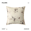 Light Color Bamboo Pattern Cushion Cover – Decorative Throw Pillowcase (45 × 45 cm)