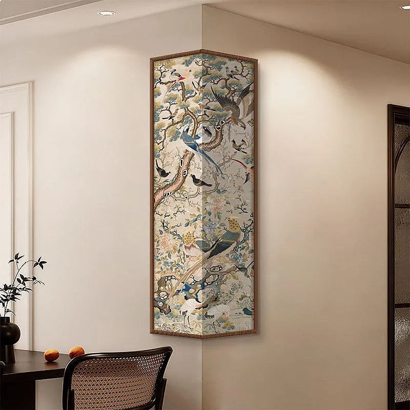 Vintage Double-Sided Corner Canvas Wall Art