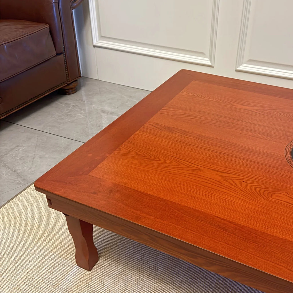 Korean Floor Table with Folding Legs (120 × 80 cm) – Asian Style Low Dining & Work Table