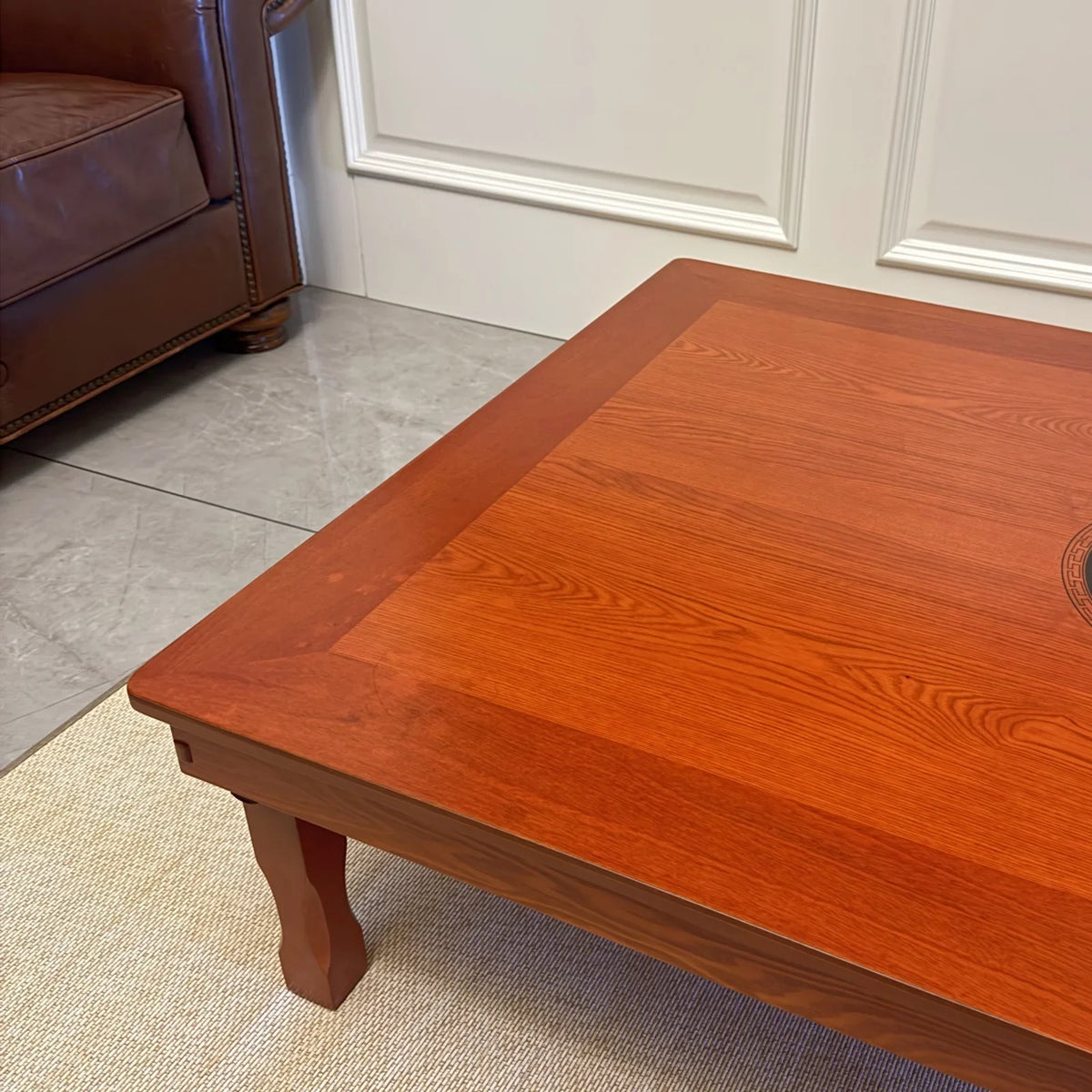 Korean Floor Table with Folding Legs (120 × 80 cm) – Asian Style Low Dining & Work Table